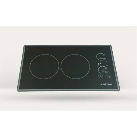 KENYON Lite-Touch Q Cortez 2-burner Trimline Cooktop- black with touch control - two 6 .5 inch 208V UL B41779